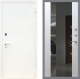 Входная металлическая Дверь Рекс (REX) 1А Белая шагрень СБ-16 Зеркало Белый ясень в Дмитрове