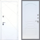 Входная металлическая Дверь Рекс (REX) 13 Силк Сноу FL-128 Белый ясень в Дмитрове