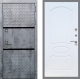 Входная металлическая Дверь Рекс (REX) 15 Бетон Темный FL-128 Белый ясень в Дмитрове