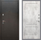 Входная металлическая Дверь Рекс (REX) 5 Серебро Антик FL-117 Бетон светлый в Дмитрове