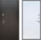 Входная металлическая Дверь Рекс (REX) 5 Серебро Антик FL-128 Белый ясень в Дмитрове