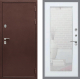 Входная металлическая Дверь Рекс (REX) 5А Зеркало Пастораль Белый ясень в Дмитрове