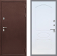 Входная металлическая Дверь Рекс (REX) 5 металл 3 мм FL-128 Белый ясень в Дмитрове